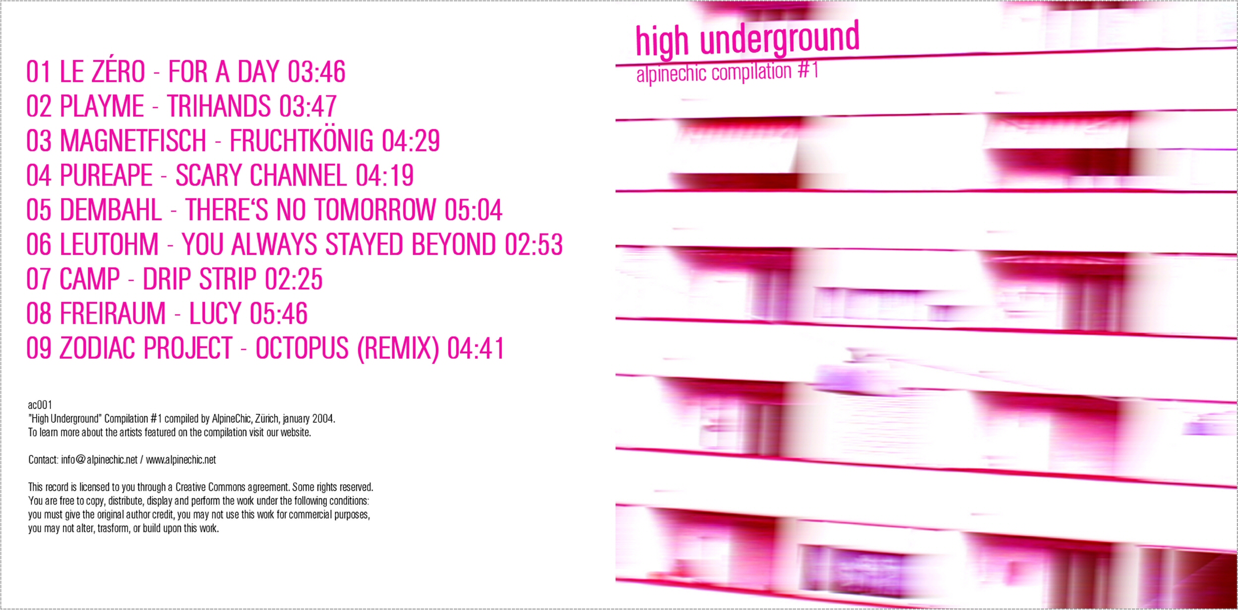 Cover of High Underground Compilation #1